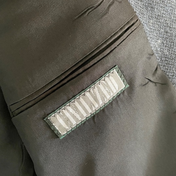 Like new Vintage Blazer Tweed Wool Blue Old Money Classic Business Casual Sz 42R - Picture 10 of 13